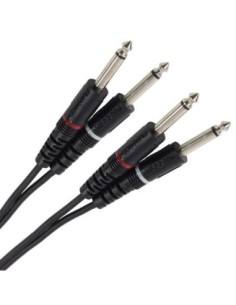 PLUGGER – Câble Bretelle Jack Mâle Mono 6.35mm - Jack Mâle Mono 6.35mm
