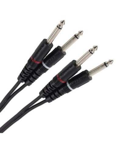 PLUGGER – Câble Bretelle Jack Mâle Mono 6.35mm - Jack Mâle Mono 6.35mm