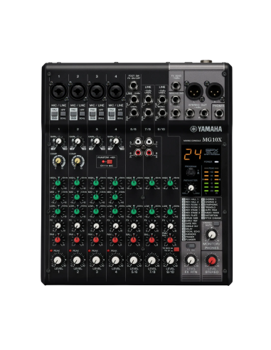 Yamaha MG10X - Console de mixage analogique 10 canaux avec effets SPX