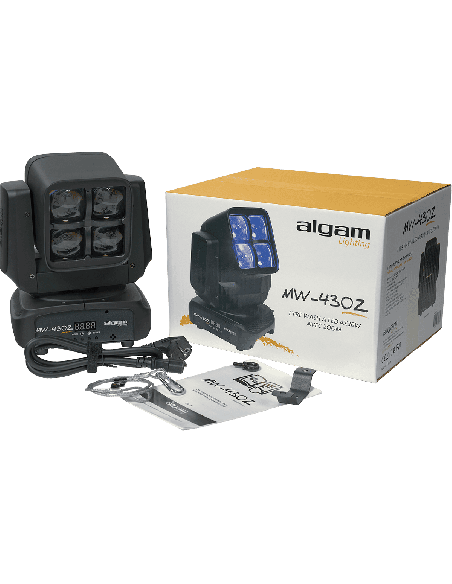 ALGAM LIGHTING MW430ZOOM – Lyre Wash 4 x 30W RGBW avec Zoom