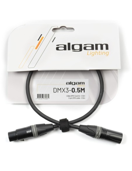 ALGAM LIGHTING DMX3-0.5M – Câble DMX 3 points 0