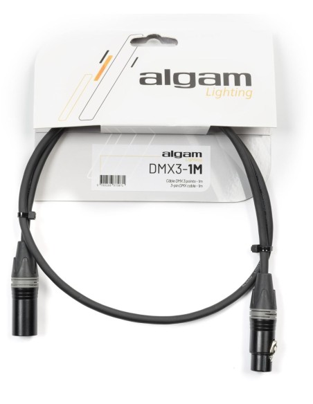 ALGAM LIGHTING DMX3-1M – Câble DMX 3 points 1 m impédance 110Ω