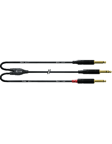 CORDIAL CFY1.5VPP – Câble stéréo - Jack mâle/2 Jacks mono mâles 1m50