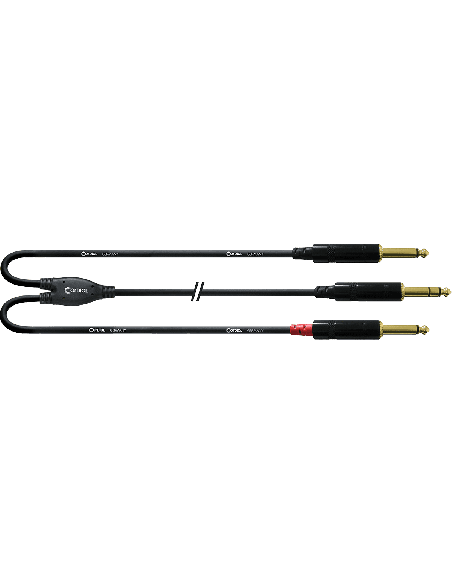 CORDIAL CFY1.5VPP – Câble stéréo - Jack mâle/2 Jacks mono mâles 1m50