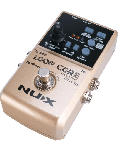 NUX LOOPCORE-DELUXE – Looper et boîte à rythmes + pédalier 2 voies