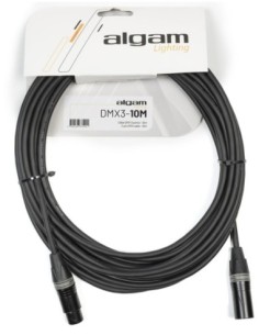 ALGAM LIGHTING DMX3-10M – Câble DMX 3 points 10 m impédance 110Ω