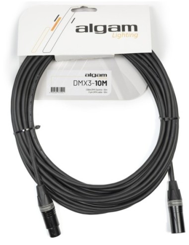 ALGAM LIGHTING DMX3-10M – Câble DMX 3 points 10 m impédance 110Ω