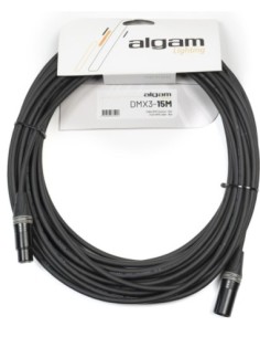 ALGAM LIGHTING DMX3-15M – Câble DMX 3 points 15 m impédance 110Ω