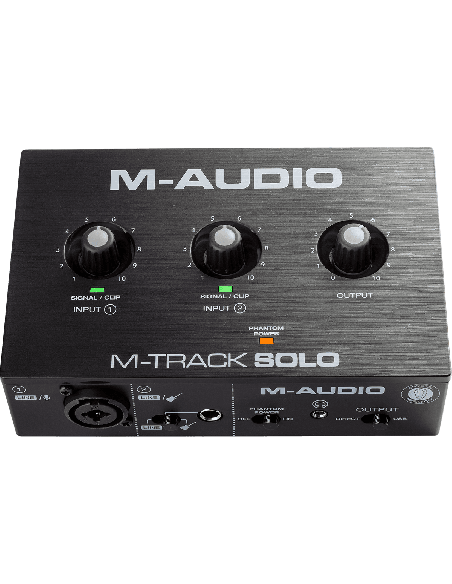 M-AUDIO MTRACK-SOLO – Carte son 2 canaux 1 entrées combo + entrée jack instrument/ligne