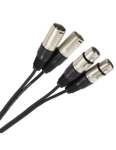 PLUGGER – Câble bretelle XLR femelle 3b - XLR mâle 3b 0.60m Easy