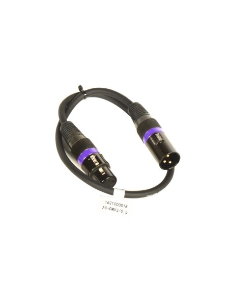 ACCU-CABLE AC3PDMX05 – Câble DMX mâle / femelle 0.5M