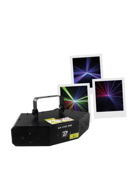 BOOMTONE DJ SIX EYES RGB – LASER 260mW multipoints RGB avec effet rotatif