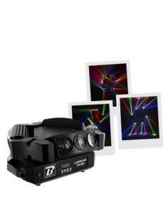 BOOMTONE DJ LUDIPOCKET TRI 360 – Effets à led 9 * 12 W RGBW 4 en 1