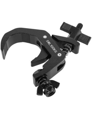 PLUGGER 50CL100BK – Crochet Clamp noir Ø40–58 mm (100 kg)