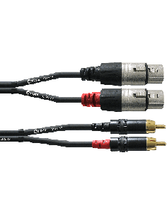 CORDIAL CFU1.5FC RCA – 2 RCA/2 XLR femelles 1.5m