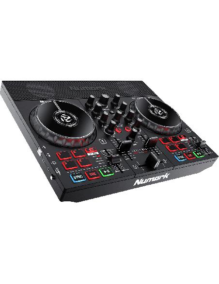 NUMARK PARTY MIX LIVE – Contrôleur DJ USB 2 voies avec enceintes et jeux de lumières intégrés