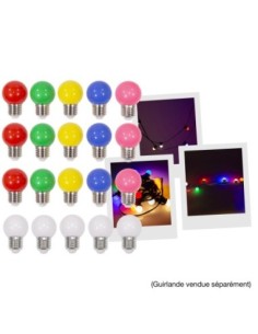 MAC MAH LAMP-20COL – Pack de 20 ampoules led de couleur pour SL20-10M IP