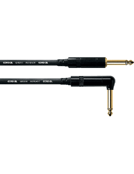 CORDIAL CCI 3PR – Jack droit mono 6.3mm / Jack coudé mono 6.3mm
