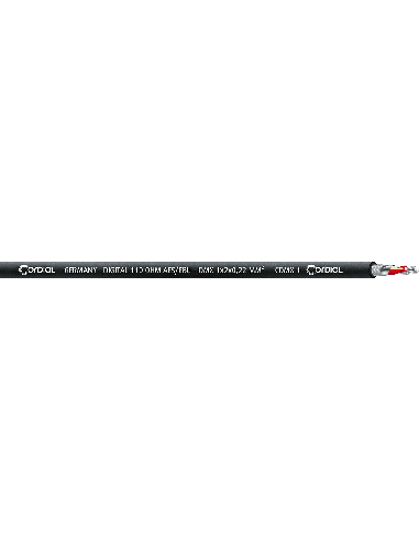 CORDIAL CDMX1-100 2X 0.22MM² – Câble DMX vendu au mètre