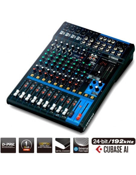 YAMAHA MG12XU – Console de mixage analogique 12 canaux avec USB & effets