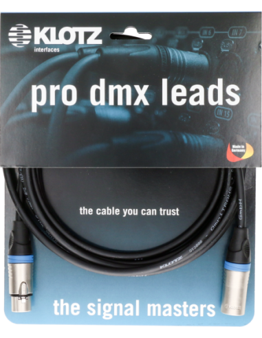 KLOTZ LX2-3X1K2-03.0 – Câble DMX professionnel LX2 3M
