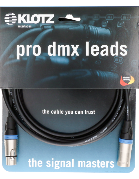 KLOTZ LX2-3X1K2-03.0 – Câble DMX professionnel LX2 3M