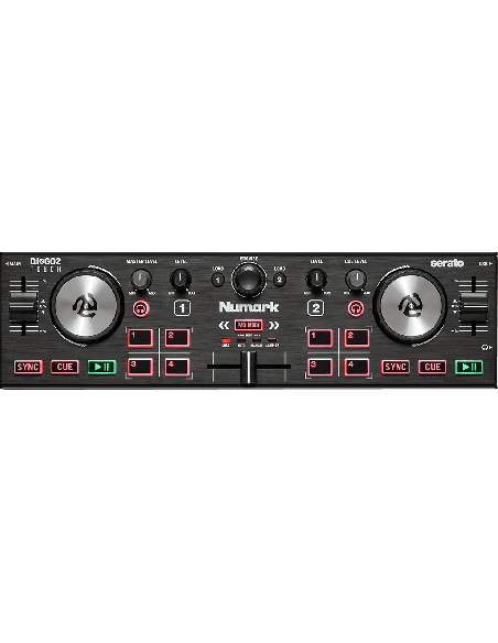 NUMARK DJ2GO2TOUCH 2 – Contrôleur 2 voies ultra-compact + carte son usb