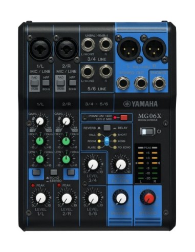 YAMAHA MG06X – Console de mixage 6 canaux avec effets