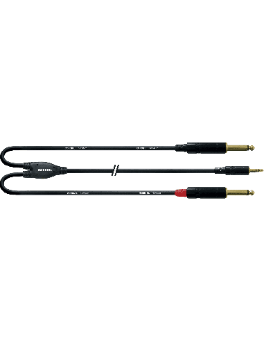 CORDIAL CFY1.5WPP – Câble mini jack stéréo / 2 jacks mono mâle 1.5M