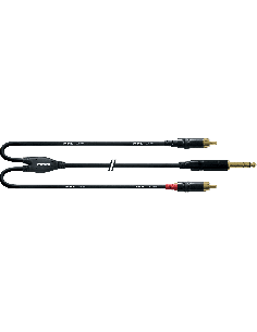 CORDIAL CFY3VCC – Câble jack 6.35 stéréo mâle- /2 rca 3M