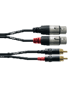 CORDIAL CFU3FC – Câble 2 rca / 2xlr femelles - 3M
