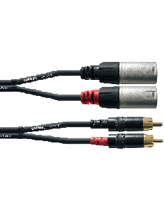 CORDIAL CFU3MC – Cordon 2 rca mâles / 2 xlr mâles 3M