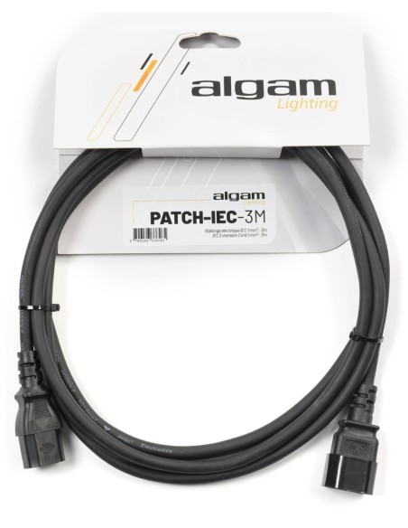 ALGAM LIGHTING PATCH-IEC-3M – Rallonge d’alimentation IEC 3 m