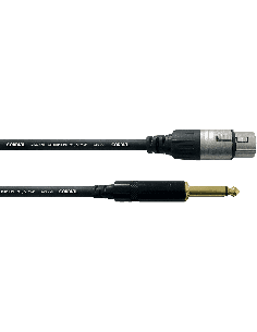 CORDIAL CCM10FP – Câble microphone asymétrique - XLR femelle/Jack mâle mono - 10M