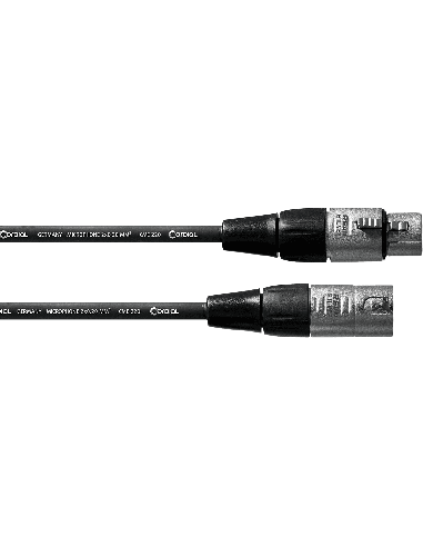 CORDIAL CFM0.5FM SYMÉTRIQUE REAN SILVER XLR MÂLE/XLR FEMELLE – 0.5M