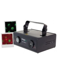 Laser rouge et vert dmx 150 avec effet firefly et gobos graphiques