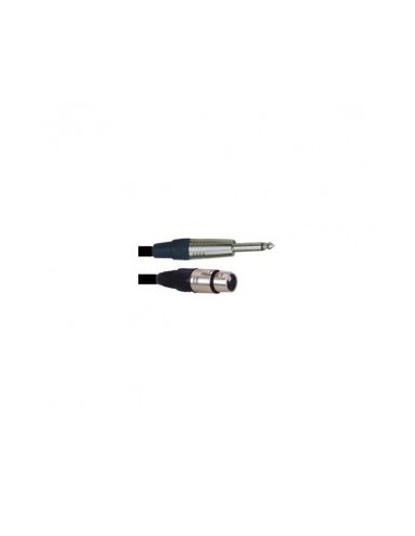 Câble XLR femelle / jack 6.35 mono