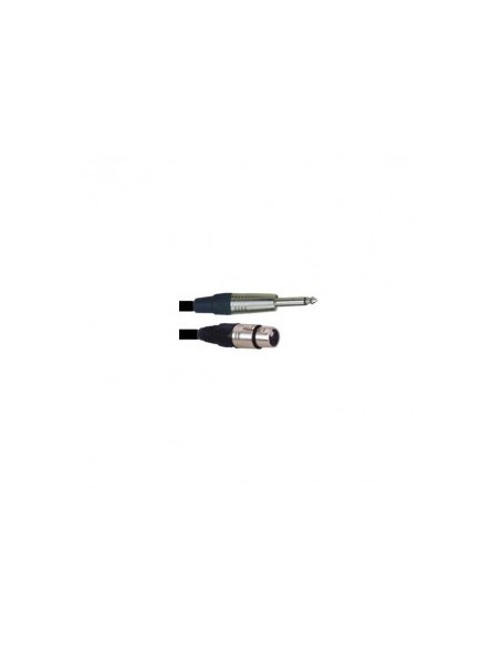 Câble XLR femelle / jack 6.35 mono