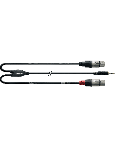 CORDIAL CFY3WFF – Cordon mini jack stéréo/2 XLR femelles 3M