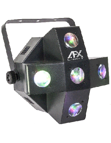 AFX COMET-GOBO – Effet de lumière DMX a led RGVBB avec 5 gobos