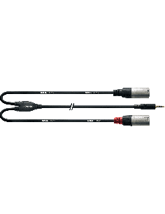 CORDIAL CFY1.8WMM – Cordon mini jack stéréo/2 XLR mâles 1.8M