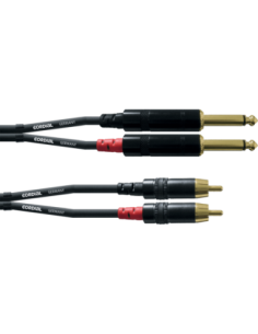 CORDIAL CFU3PC – 2 jacks 6.35 2 rca 3M