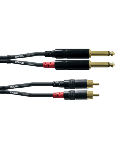 CORDIAL CFU3PC – 2 jacks 6.35 2 rca 3M