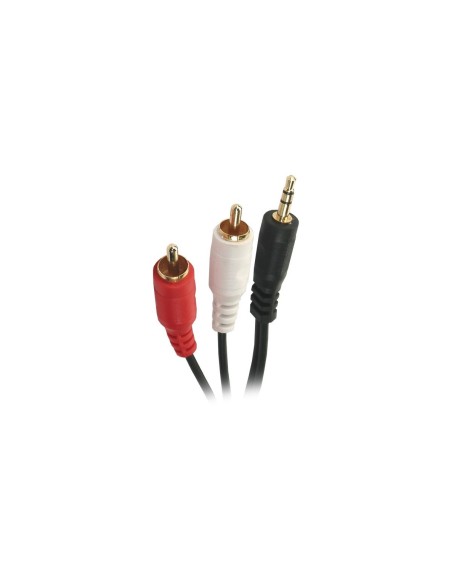 Cordon jack 3.5 stéréo + 2 RCA male 1.20M