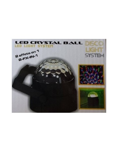 LED CRYSTAL-SPHERE MULTICOULEURS A LEDS