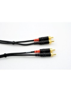 CORDIAL CFU 0.9 CC – Câble Bretelle Bretelle RCA / RCA dorées 0.9m