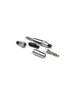 J200S- JACK MALE 6.35MM (A SOUDER) (STÉRÉO) – Fiche dorée