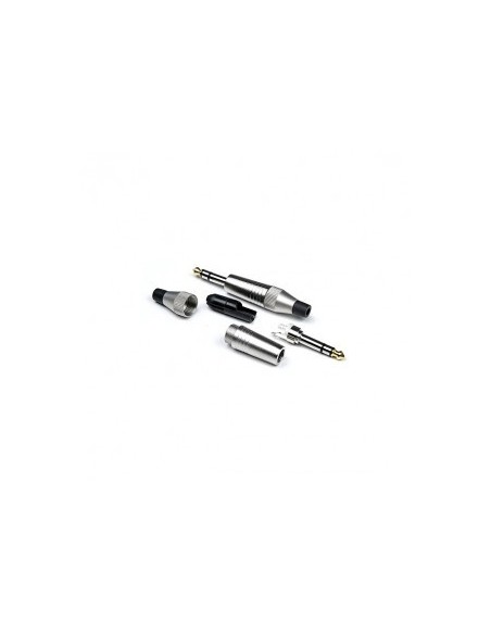 J200S- JACK MALE 6.35MM (A SOUDER) (STÉRÉO) – Fiche dorée